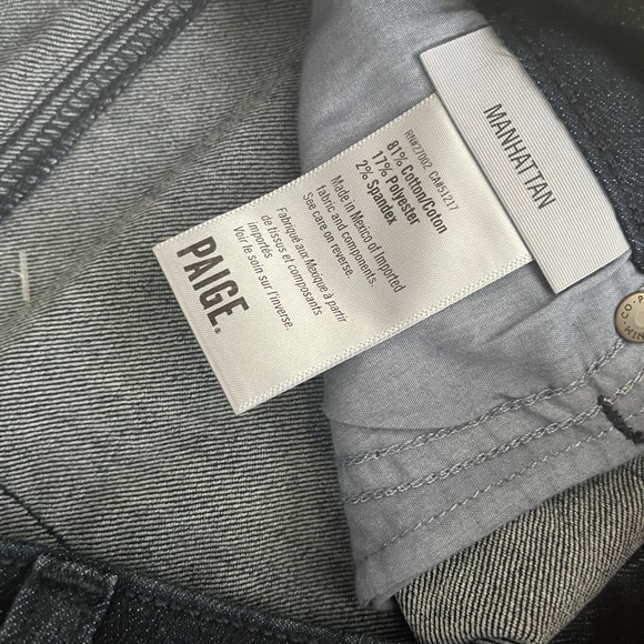 NWT Paige ILLA Manhattan Bootcut dark jeans - Picture 5 of 8